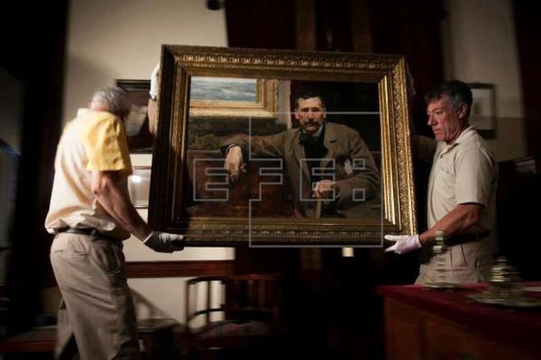 Retrato que Sorolla pintó de Benito Pérez Galdós (Foto Efe /Ángel Medina G.)